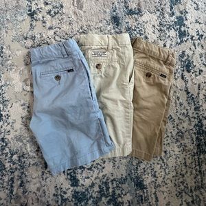 Lot 3 pairs of boys Polo Ralph Lauren chino shorts size 6, uniform shorts